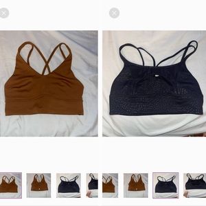 Two lulu bras unsure of the name
